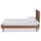 Baxton Studio Hiro Mid-Century Modern Walnut Brown Finished Wood Twin Size Platform Bed 186-11160-11158-Zoro - alternate 6